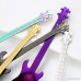 2PCS Colorful Guitar Shape Stirring Spoon with 304 Stainless Steel Coffee Teaspoons(Magic color) - B07D59NYLX
